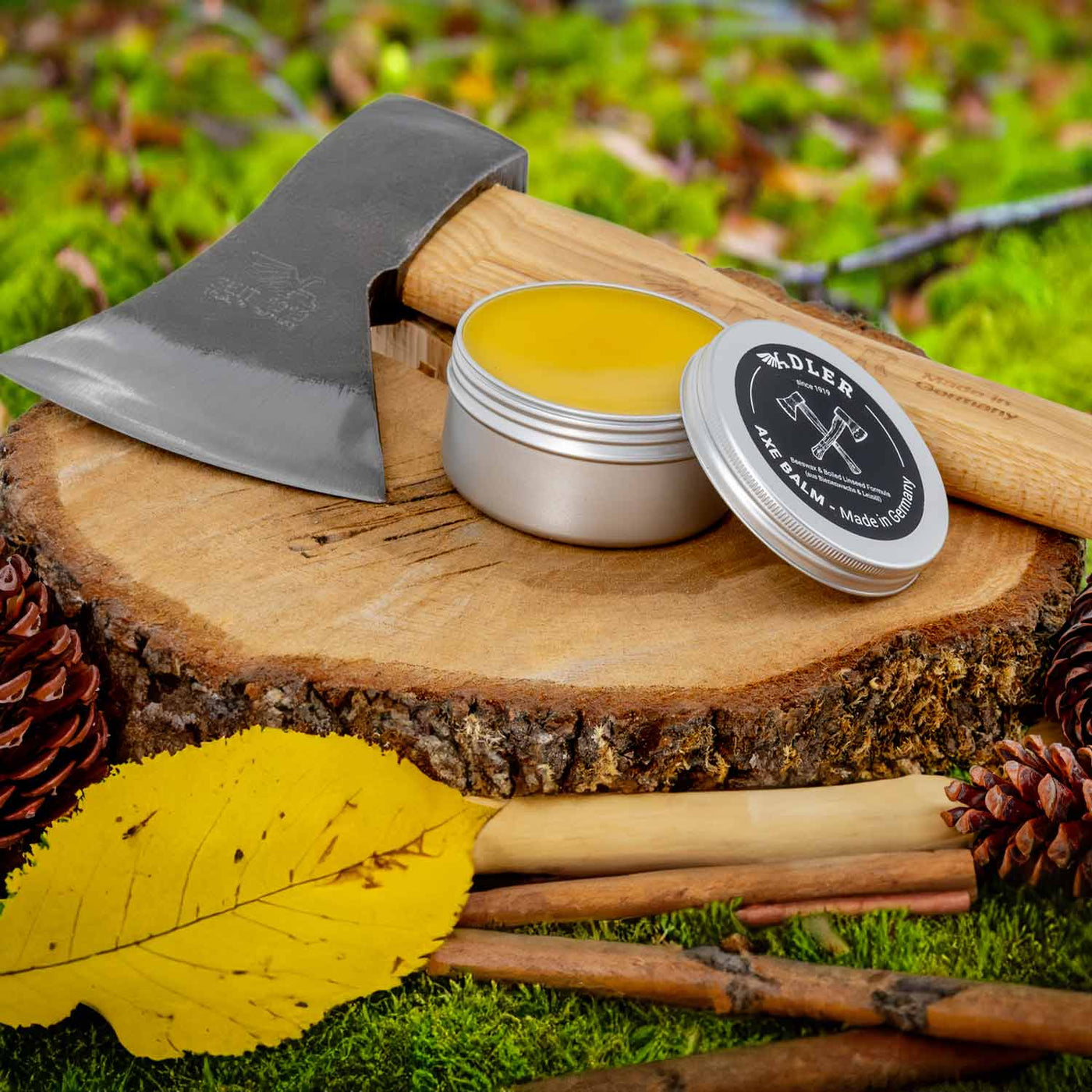 Axe-Balm (made from Linseed Oil & Beeswax)