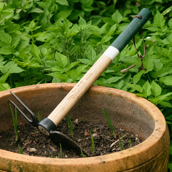 Serfouette "Daisy" langue et fourche forgée