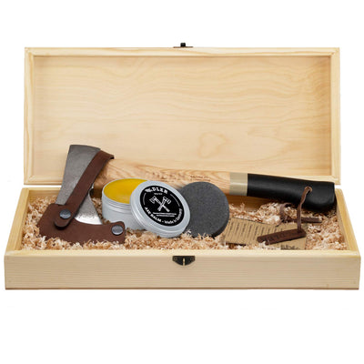 Beil-Geschenkset (inkl. Echtholz-Box)