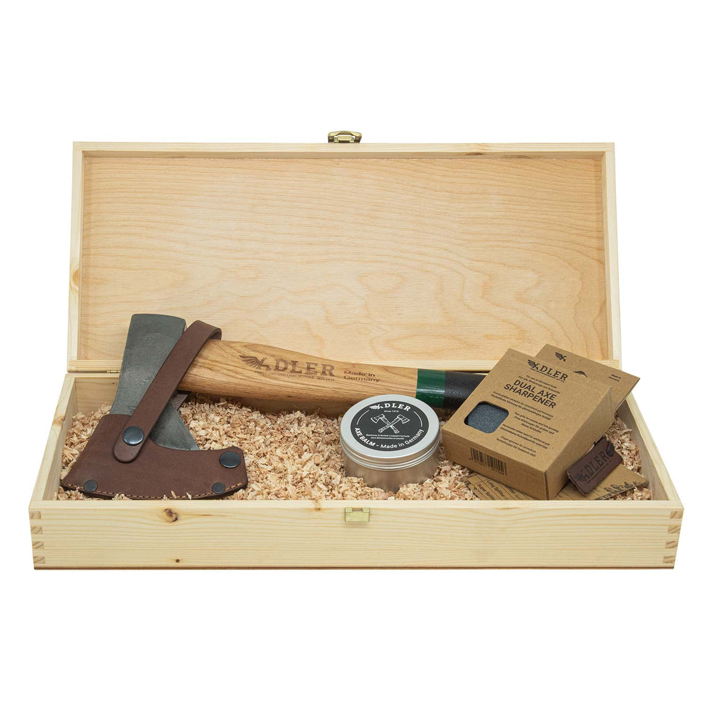 Beil-Geschenkset (inkl. Echtholz-Box)