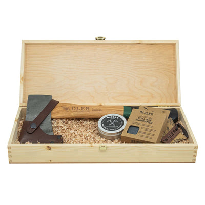 Beil-Geschenkset (inkl. Echtholz-Box)