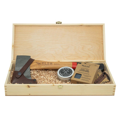 Beil-Geschenkset (inkl. Echtholz-Box)