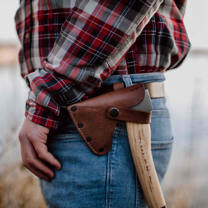 Campingbeil (inkl. Lederschutz)