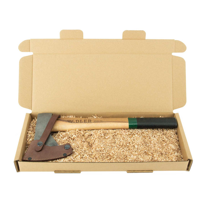 ADLER Rheinland Wurfbeil - Professionelle Wurfaxt Aus C60-Stahl Mit Hickory-Stiel