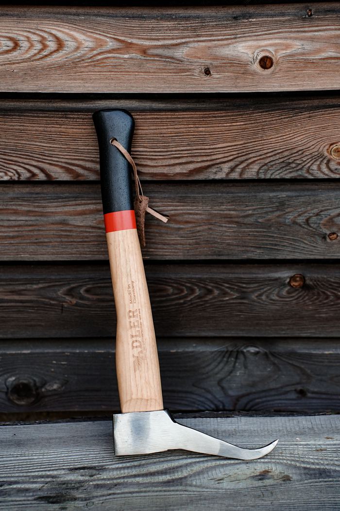 Hickorystiel, Griffende rot/schwarz