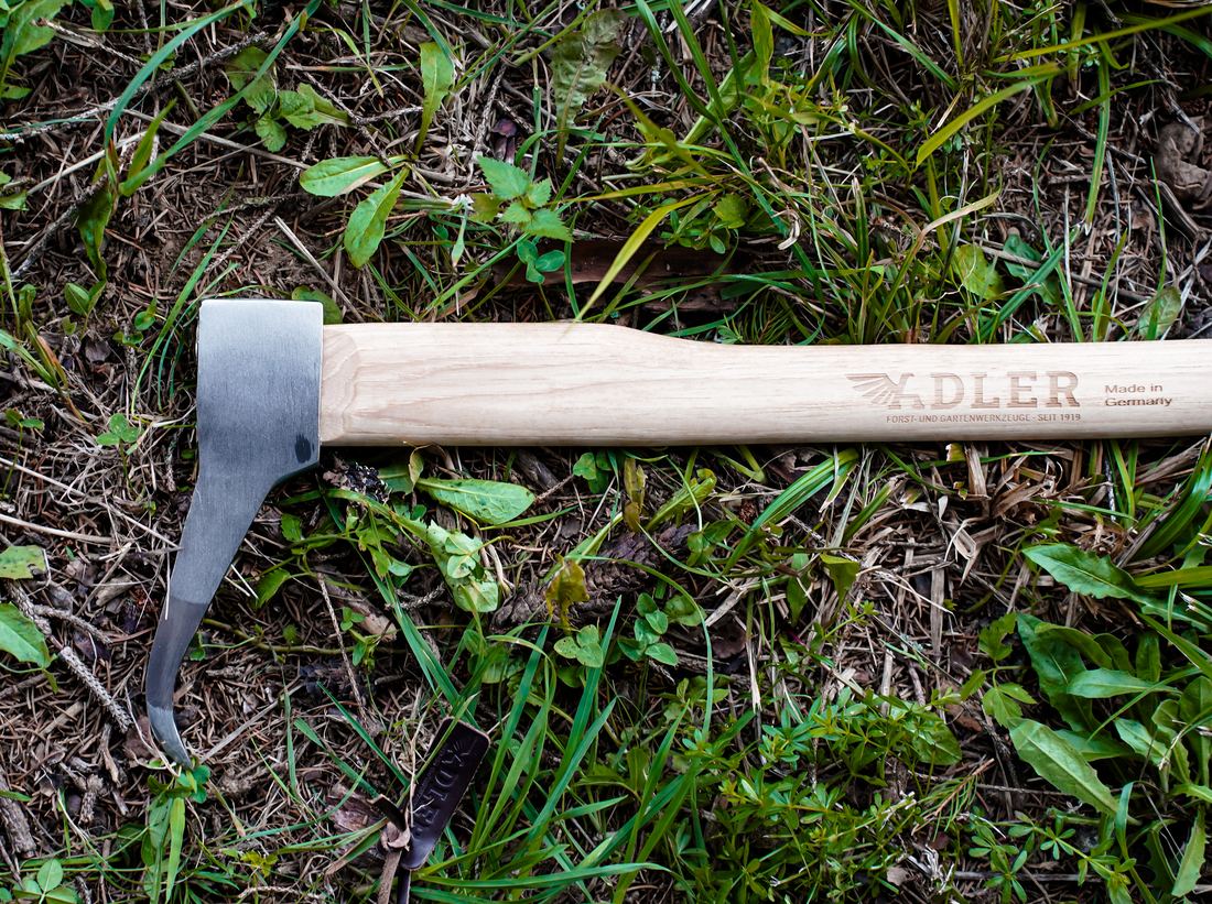 Gewachsene Hickory-Maserung, in Waghäusel gestielt