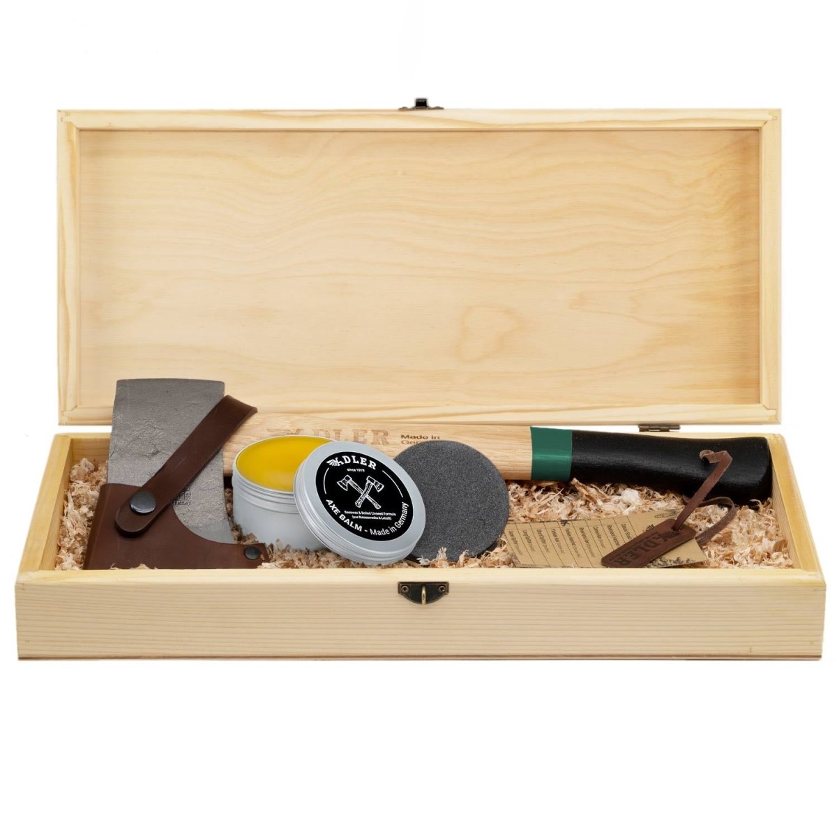 Beil-Geschenkset (inkl. Echtholz-Box) - ADLER - Tools Made in Germany